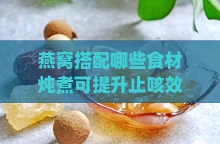 燕窝搭配哪些食材炖煮可提升止咳效果？全方位指南解析