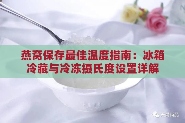 燕窝保存更佳温度指南：冰箱冷藏与冷冻摄氏度设置详解