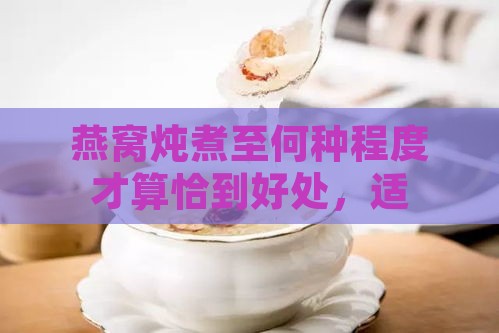 燕窝炖煮至何种程度才算恰到好处，适宜食用？