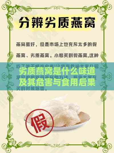 劣质燕窝是什么味道及其危害与食用后果