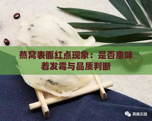 燕窝表面红点现象：是否意味着发霉与品质判断