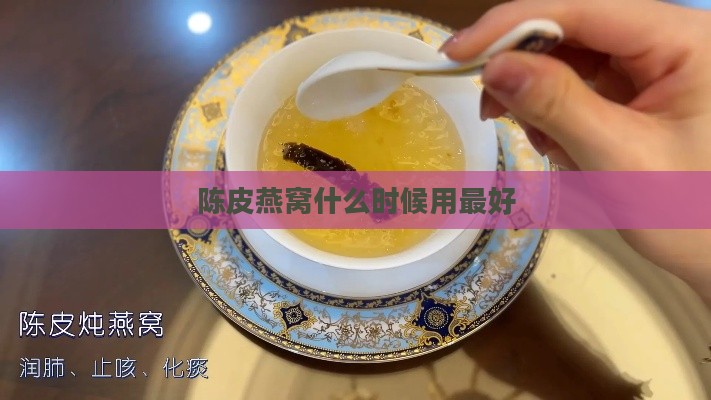 陈皮燕窝什么时候用更好