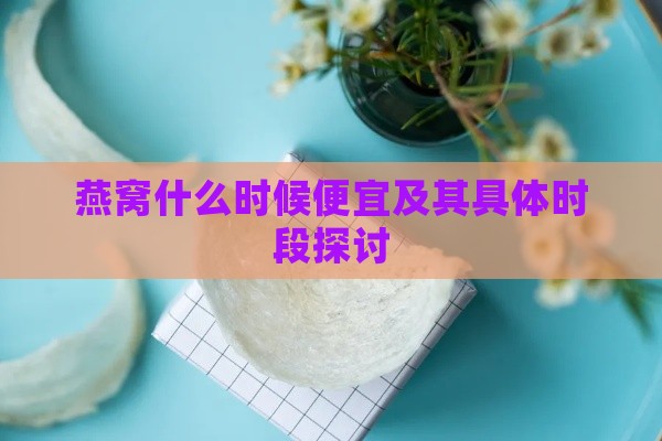 燕窝什么时候便宜及其具体时段探讨