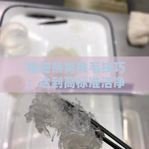 '精细燕窝挑毛技巧：达到高标准洁净度的完美程度解析'