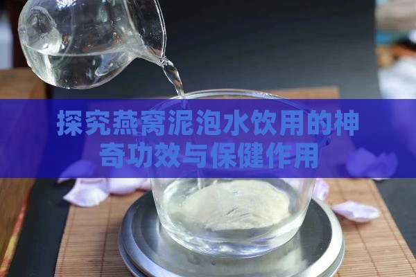 探究燕窝泥泡水饮用的神奇功效与保健作用