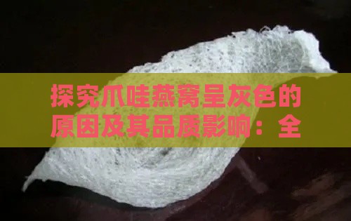 探究爪哇燕窝呈灰色的原因及其品质影响：全面解析燕窝颜色与营养价值关系