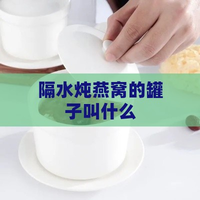 隔水炖燕窝的罐子叫什么