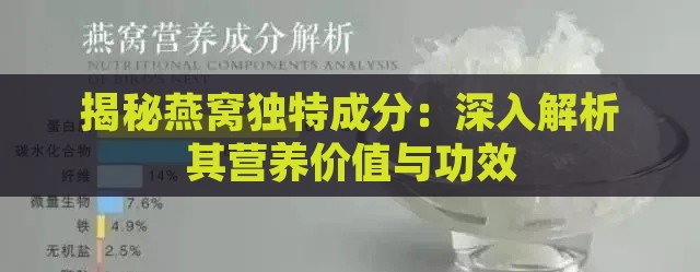 揭秘燕窝独特成分：深入解析其营养价值与功效