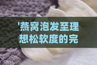 '燕窝泡发至理想松软度的完美程度指南'