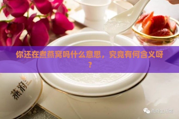 你还在煮燕窝吗什么意思，究竟有何含义呀？