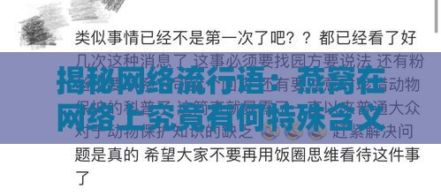 揭秘网络流行语：燕窝在网络上究竟有何特殊含义？