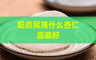 配燕窝用什么杏仁露更好