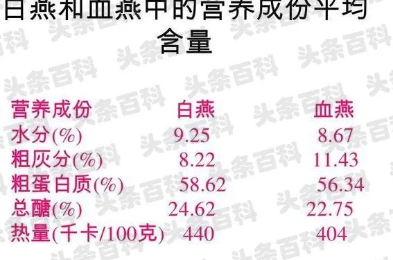 不同等级燕窝的营养价值差异分析