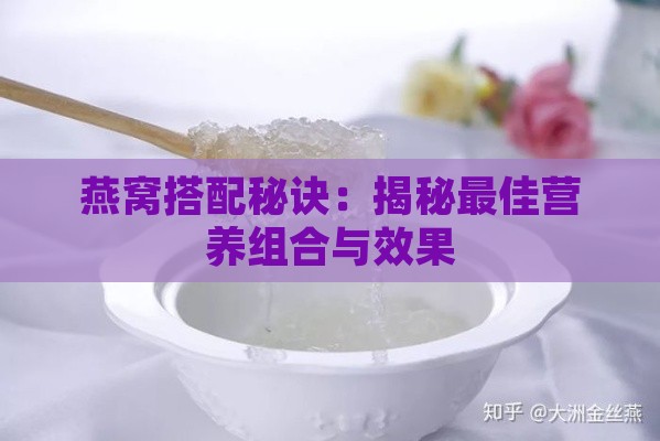 燕窝搭配秘诀：揭秘更佳营养组合与效果