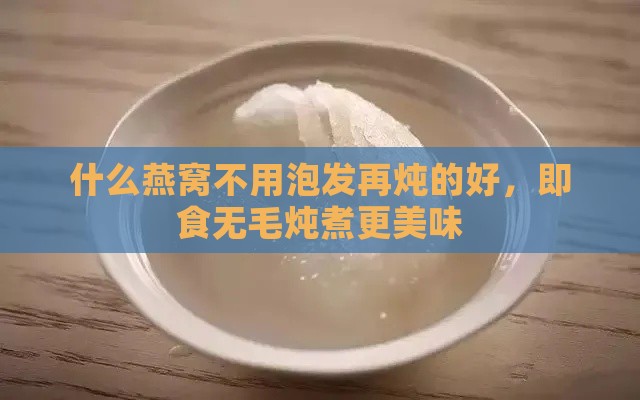 什么燕窝不用泡发再炖的好，即食无毛炖煮更美味