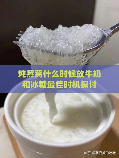 炖燕窝什么时候放牛奶和冰糖更佳时机探讨