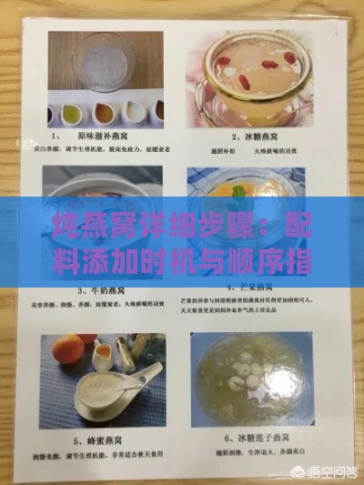 炖燕窝详细步骤：配料添加时机与顺序指南