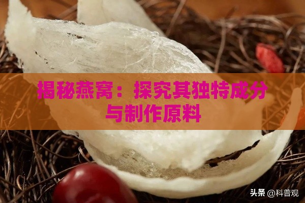 揭秘燕窝：探究其独特成分与制作原料