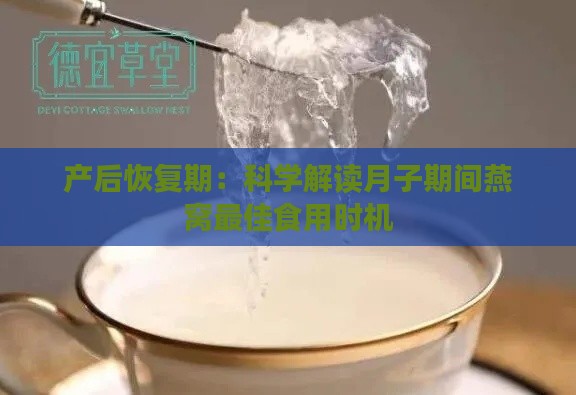 产后恢复期：科学解读月子期间燕窝更佳食用时机