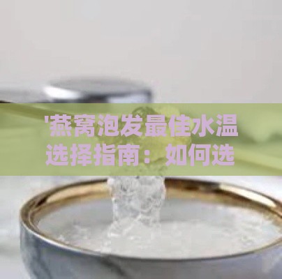 '燕窝泡发更佳水温选择指南：如何选用合适的水质泡发燕窝'