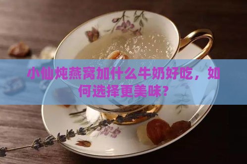 小仙炖燕窝加什么牛奶好吃，如何选择更美味？