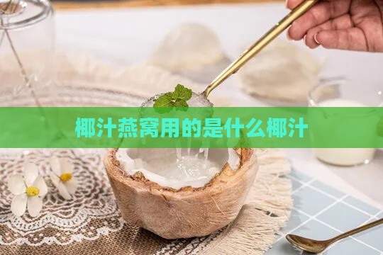 椰汁燕窝用的是什么椰汁