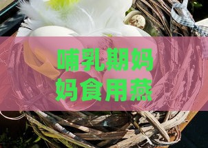 哺乳期妈妈食用燕窝的益处与营养支持