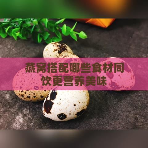 燕窝搭配哪些食材同饮更营养美味