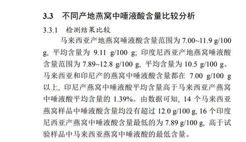 探究燕窝中的唾液酸：颜色、成分及其健康益处