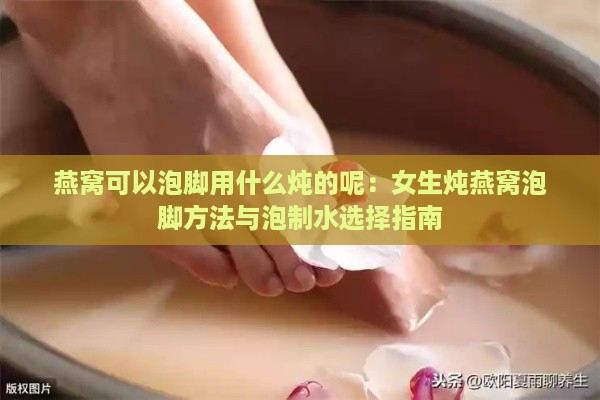 燕窝可以泡脚用什么炖的呢：女生炖燕窝泡脚方法与泡制水选择指南