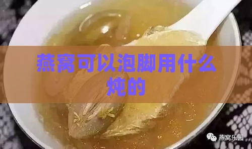 燕窝可以泡脚用什么炖的