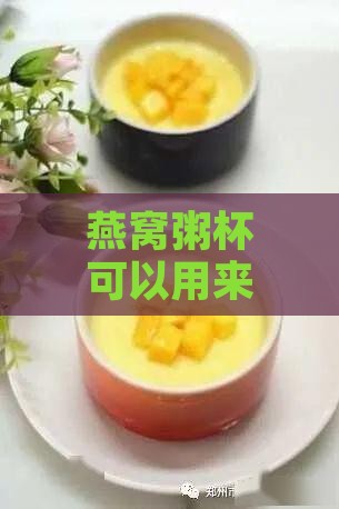 燕窝粥杯可以用来做什么吃的——创意美食制作指南