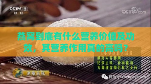 燕窝到底有什么营养价值及功效，其营养作用真的高吗？