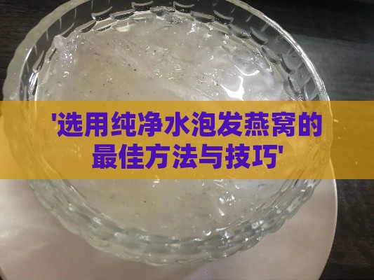 '选用纯净水泡发燕窝的更佳方法与技巧'