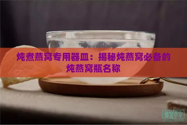 炖煮燕窝专用器皿：揭秘炖燕窝必备的炖燕窝瓶名称