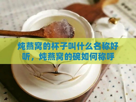 炖燕窝的杯子叫什么名称好听，炖燕窝的碗如何称呼