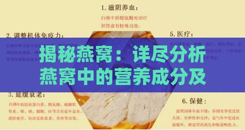 揭秘燕窝：详尽分析燕窝中的营养成分及保健功效