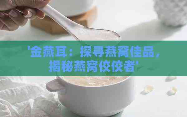 '金燕耳：探寻燕窝佳品，揭秘燕窝佼佼者'