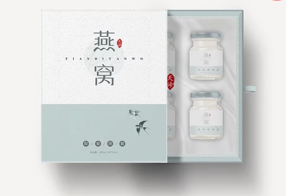 燕窝包装设计欣赏：美燕堂燕窝包装盒设计素材