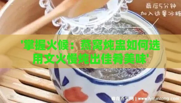 '掌握火候：燕窝炖盅如何选用文火慢炖出佳肴美味'