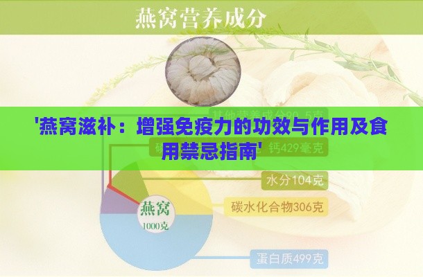 '燕窝滋补：增强免疫力的功效与作用及食用禁忌指南'