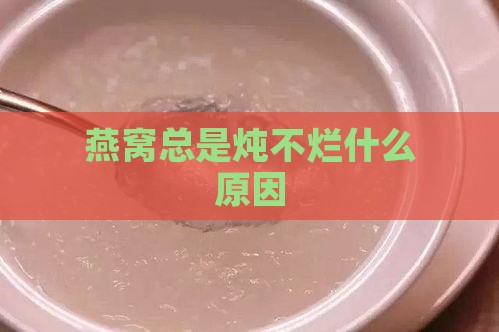 燕窝总是炖不烂什么原因