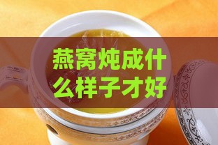 燕窝炖成什么样子才好看