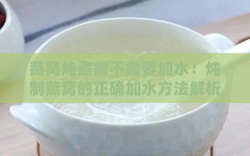 燕窝炖煮需不需要加水：炖制燕窝的正确加水方法解析