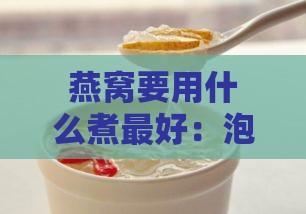 燕窝要用什么煮更好：泡发与烹饪完美指南