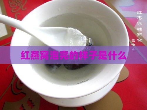 红燕窝泡完的样子是什么