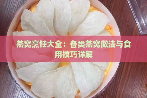 燕窝烹饪大全：各类燕窝做法与食用技巧详解