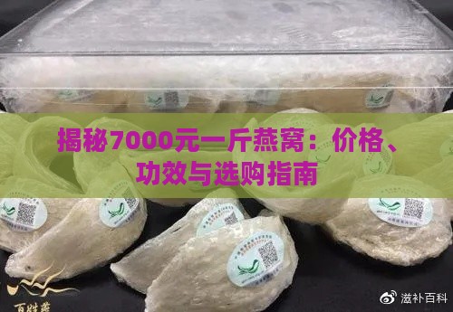 揭秘7000元一斤燕窝：价格、功效与选购指南