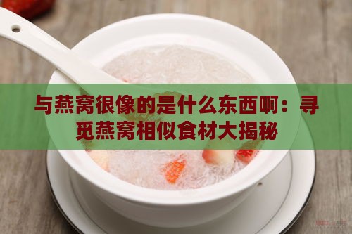 与燕窝很像的是什么东西啊：寻觅燕窝相似食材大揭秘