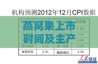 燕窝果上市时间及主产区一览：全年供应周期与详细上市月份解析